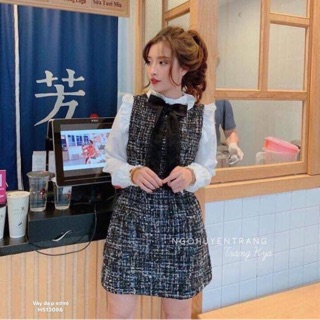 Váy dạ phối sơmi