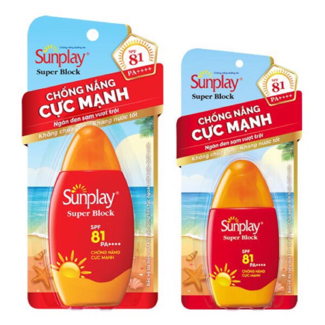 Kem chống nắng Sunplay Super Block 30g hoặc 70g - spf 81 PA ++++