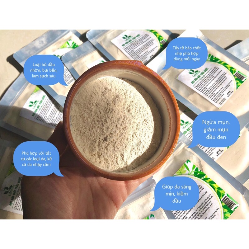 Loha beauty Bột rửa mặt dưỡng da kiềm dầu