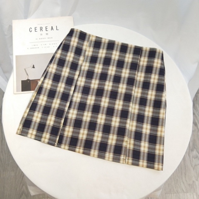 Chân váy Caro Ulzzang ( kèm lót trren) | BigBuy360 - bigbuy360.vn