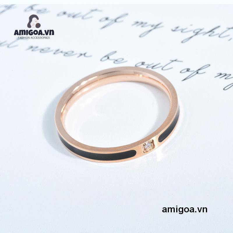✨✨Nhẫn Thép Không Gỉ Thiết Kế Đơn Giản Thời Trang Cho Nữ