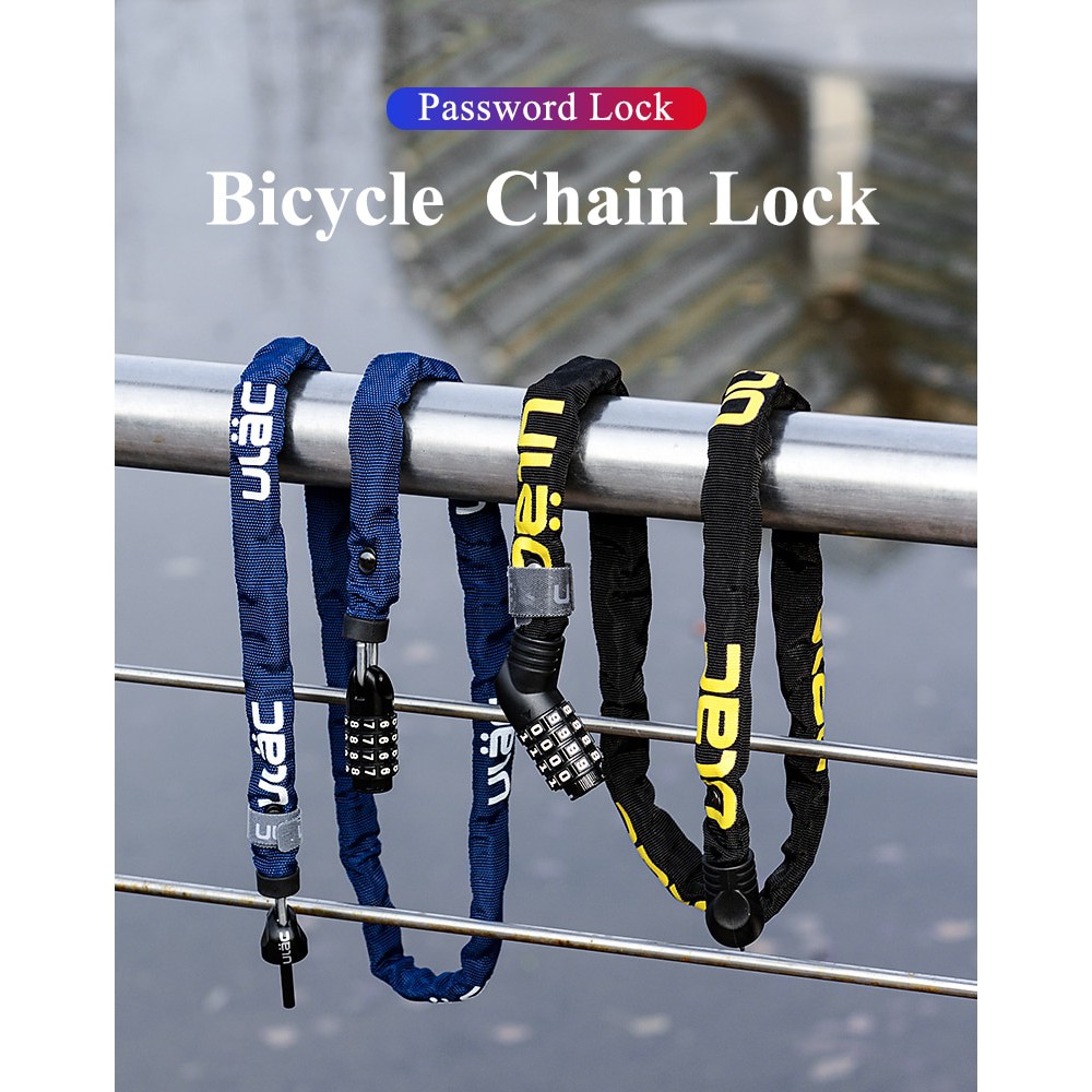 Khóa dây xích xe đạp ROCKBROS chống trộm siêu nhẹ an toàn tiện dụng