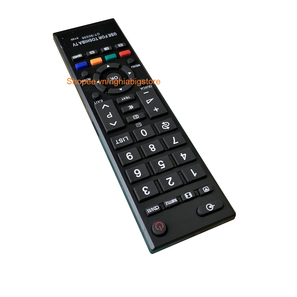 Remote Điều Khiển Tivi TOSHIBA, TV LCD, LED CT-90336 Grade A - NowShip, Grab Tp.HCM