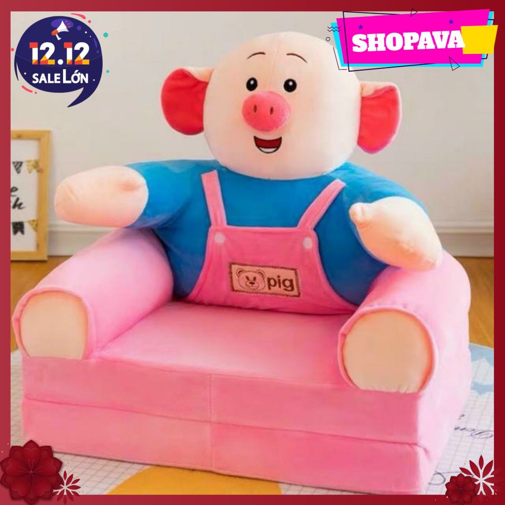 [shopava]Ghế lười hình thú,sofa giường cho bé thiết kế 2 trong 1 đa năng mẫu G1122