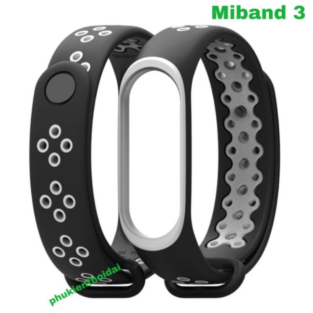 Dây thay thế Xiaomi Mi Band 3 / Mi band 4 dùng chung thoát khí thời trang cao cấp