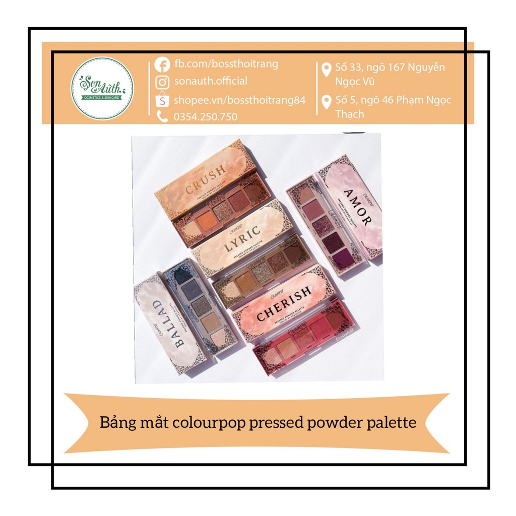 Bảng mắt Colourpop Pressed powder palette