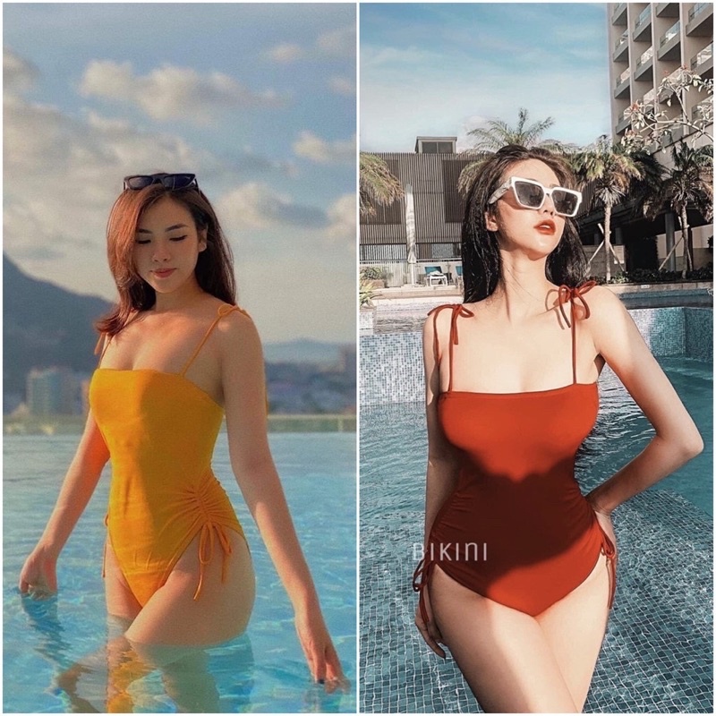 Bikini liền mảnh nhúm sườn