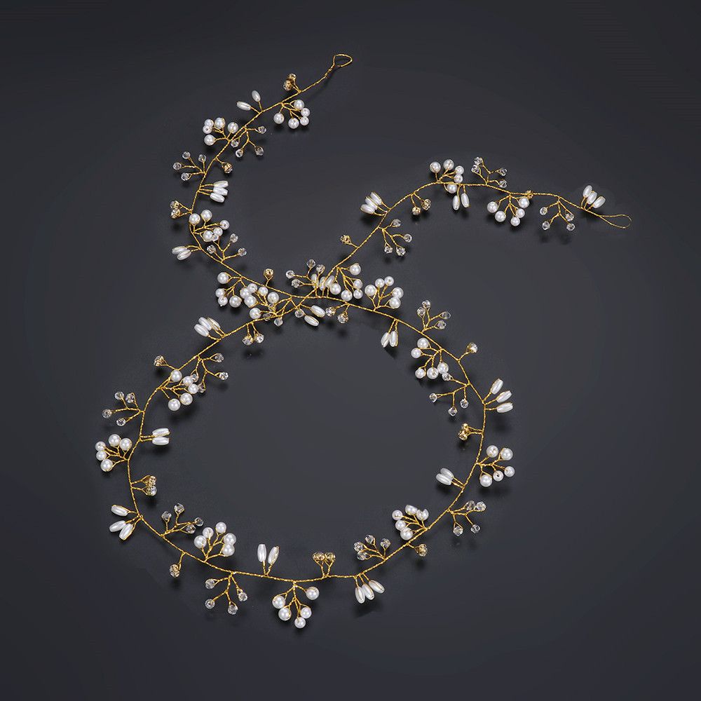 Phụ kiện cài tóc trang trí đính ngọc trai giả thời trang cho cô dâu