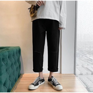Quần jean Baggy Rách Hai Gối RGĐ-02 Style Hàn Quốc hot trend 2021