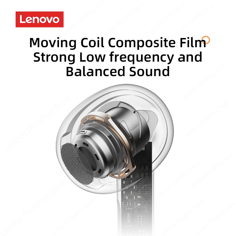 Tai nghe bluetooth Lenovo lp10 không dây với âm thanh kép bass giúp giảm tiếng ồn không thấm nước với micro 5.2