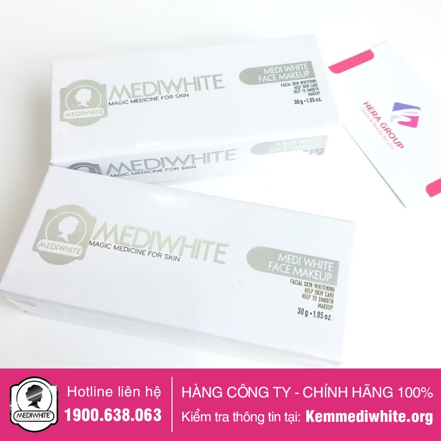 Kem Trang Điểm Trắng Da Medi White Chính Hãng - Medi Face Makeup - Kem Trang Điểm Chống Nắng Trắng Da Medi White