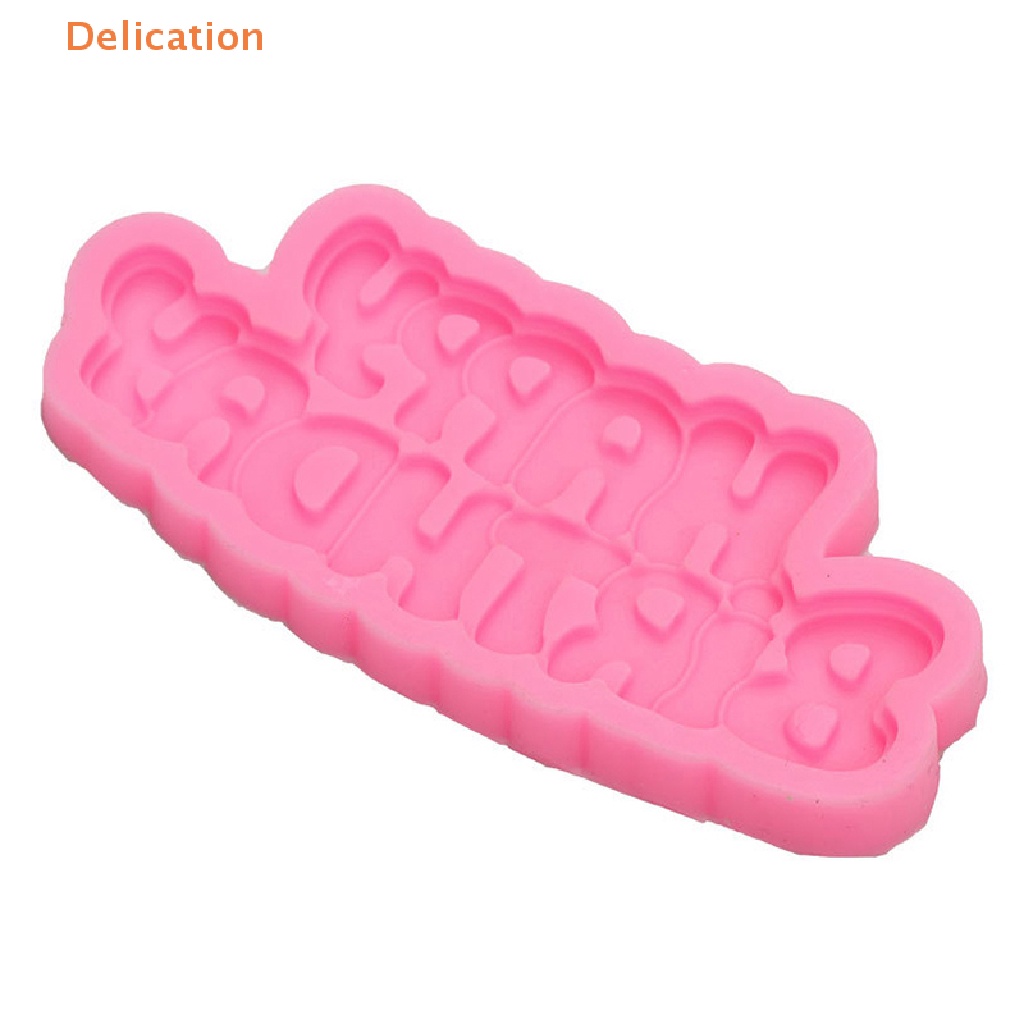 Khuôn Silicone Tạo Hình Chữ Happy birthday Trang Trí Bánh Kem DIY