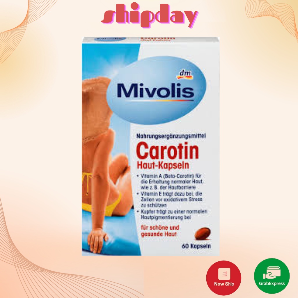 Viên uống Carotin Mivolis ĐỨC 60 Viên