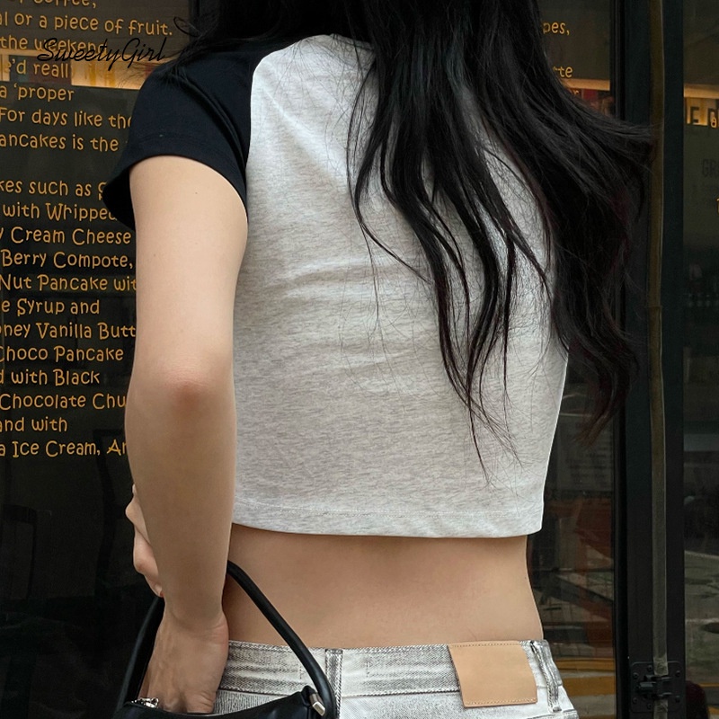 Áo Thun Tay Ngắn Cổ Tròn Màu Trơn Thời Trang 2022 Dành Cho Nữ