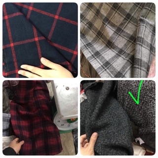 Vải dạ kẻ và dạ wteed 