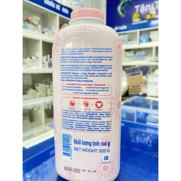 [Chính hãng Thái] Phấn Johnson's Baby Power Siêu Thơm, Siêu Mịn Thái  Chai 500gr và 200gr