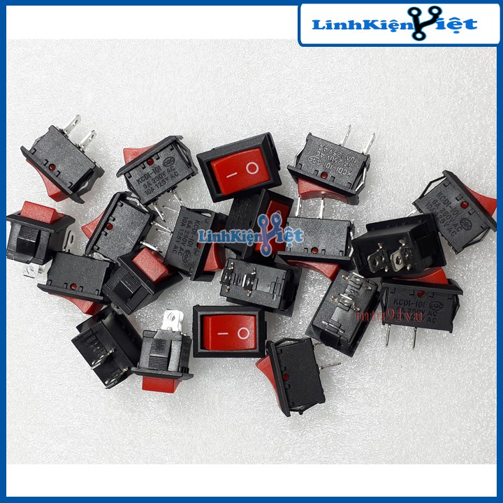 Công Tắc Bập Bênh KCD1-101 6A 250V 2P
