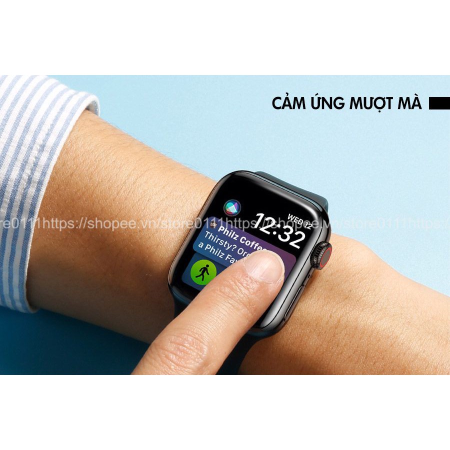 Kính cường lực apple watch full màn cong 3d dành cho series SE/7/6/5/4/3/2/1 size 38/40/41/42/44/45mm