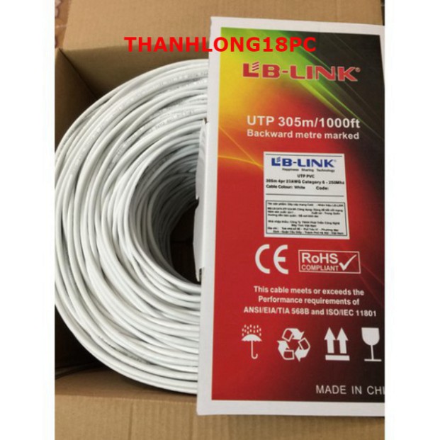 [Chính Hãng] Cuộn Dây Cáp Mạng Cat6e LB-Link 305m