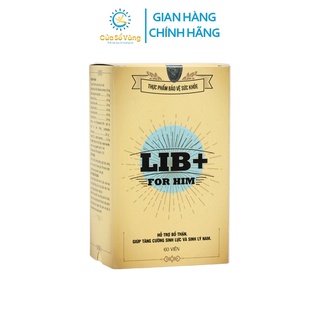 LIB For Him Cửa Sổ Vàng Bổ Thận Tăng Cường Sinh Lực Nam Giới (60 viên/hộp)