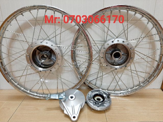 CẶP BÁNH CĂM WAVE A , WAVE, DREAM, NIỀN SẮT UNION, ĐÙM ZIN 99% KÈM 2.MÁ ĐÙM .