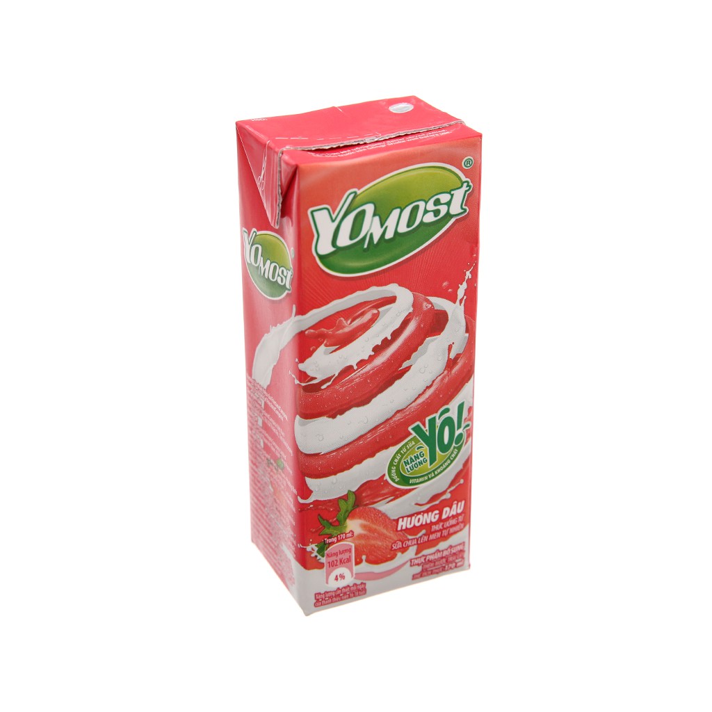 SALE SỐC Thùng 48 hộp sữa chua uống Yomost vị cam/dâu 170ml