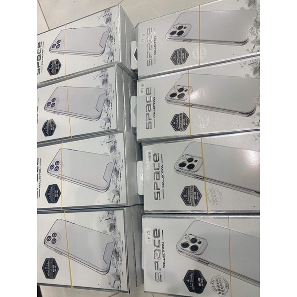 Ốp lưng iphone TRONG SUỐT SPACE CHỐNG Ố LƯNG CỨNG KÈM HỘP