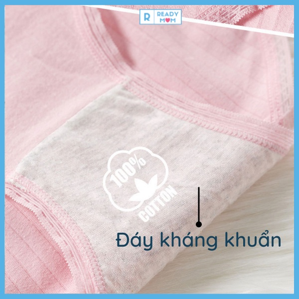 Quần Lót Bầu| Quần Lót Sau Sinh| Vải Cotton| Đáy Kháng Khuẩn| Viền Ren| Thoáng Khí  Thấm Hút| Hàng Trung Quốc| Q04