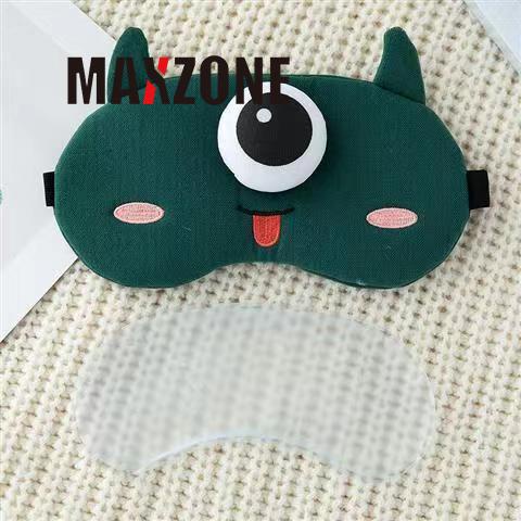 Maxzone Mặt Nạ Ngủ Che Mắt Họa Tiết Khủng Long Hoạt Hình Dễ Thương Giúp Ngủ Ngon Hơn