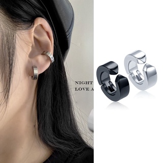 1 Khuyên Kẹp Vành Tai Thép Không Gỉ Phong Cách Hàn Quốc