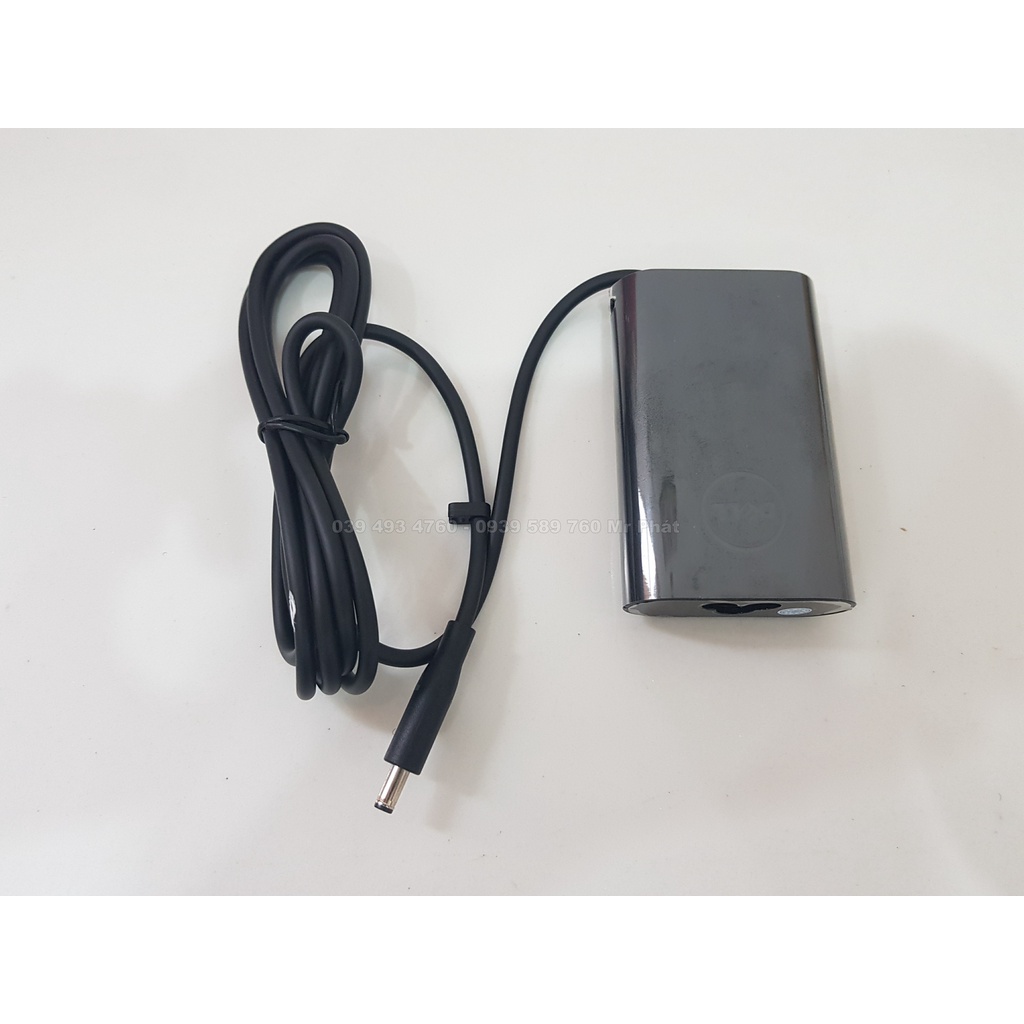 Cục nguồn sạc laptop Dell Oval 19V-2.31A = 45w - Zin bảo hành 12 tháng - Hình thật video thật của sản phẩm