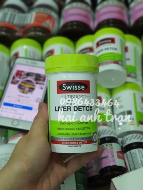 [Mã 66FMCGSALE hoàn 8% xu đơn 500K] [60/120/200]Viên uống thải độc gan Swisse Liver Detox