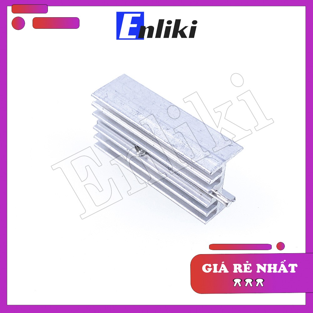 15x10x30mm Tản Nhiệt Nhôm TO220 Trắng