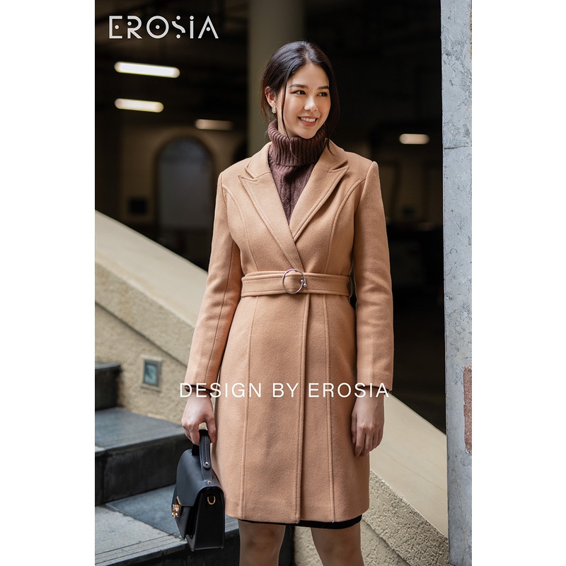 Măng Tô Dạ Thắt Đai Eo EROSIA | BigBuy360 - bigbuy360.vn