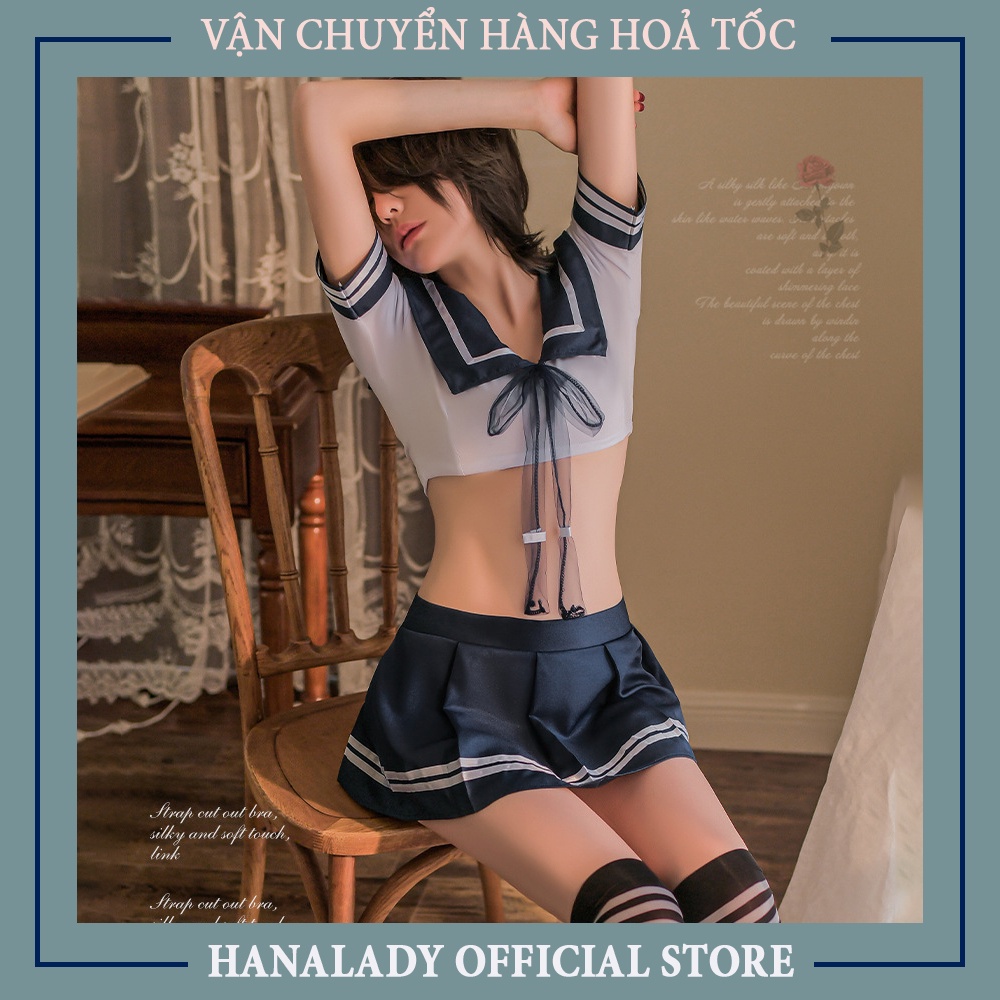 Đồ ngủ cosplay nữ sinh gợi cảm, hóa trang học sinh sexy C010