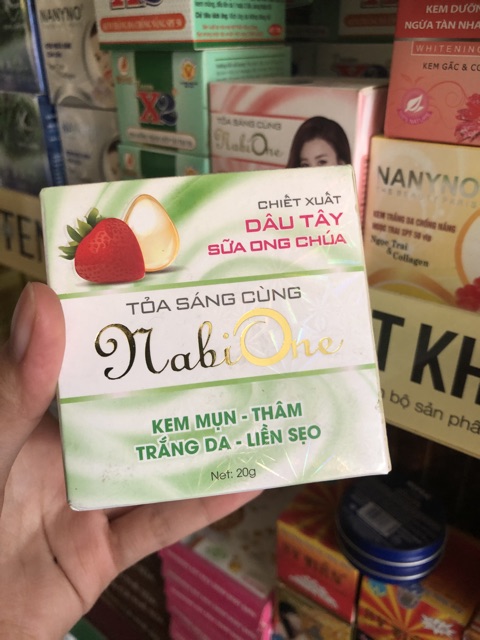 Kem mụn thâm trắng da liền sẹo nabi one 20g