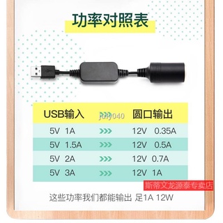 ☈❅Ổ Cắm Chuyển Đổi usb Sang Bật Lửa Cho Xe Hơi