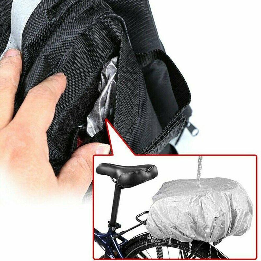 Túi Đựng Đồ Dùng Gắn Yên Xe Đạp Cỡ Lớn Màu Đen Chống Thấm Nước Tiện Dụng