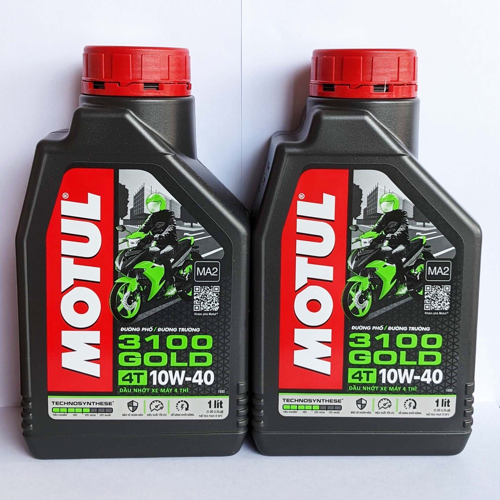 Nhớt Motul 3100 Gold 10W40 Cao Cấp Cho Xe Số Và Côn Tay 1L