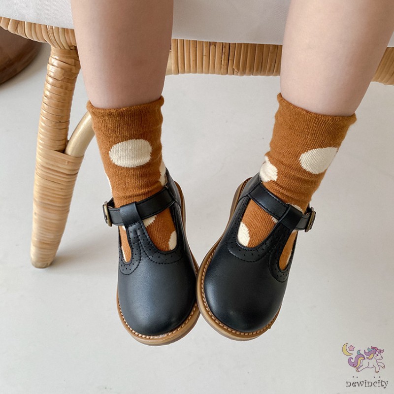 Tất Hoạ Tiết Chấm Bi Phong Cách Hàn Quốc Cho Bé