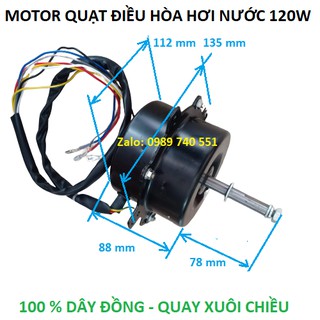 Motor quạt điều hòa hơi nước 120w - Quay thuận chiều kim đồng hồ