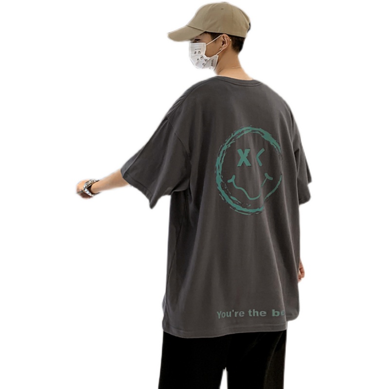 Áo thun IFNICEFUTURE bằng cotton cổ tròn ngắn tay in hình thời trang Hong Kong