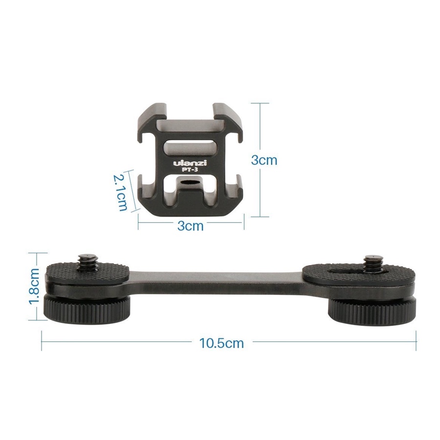Ngàm mở rộng Ulanzi Triple Cold Shoe PT-3