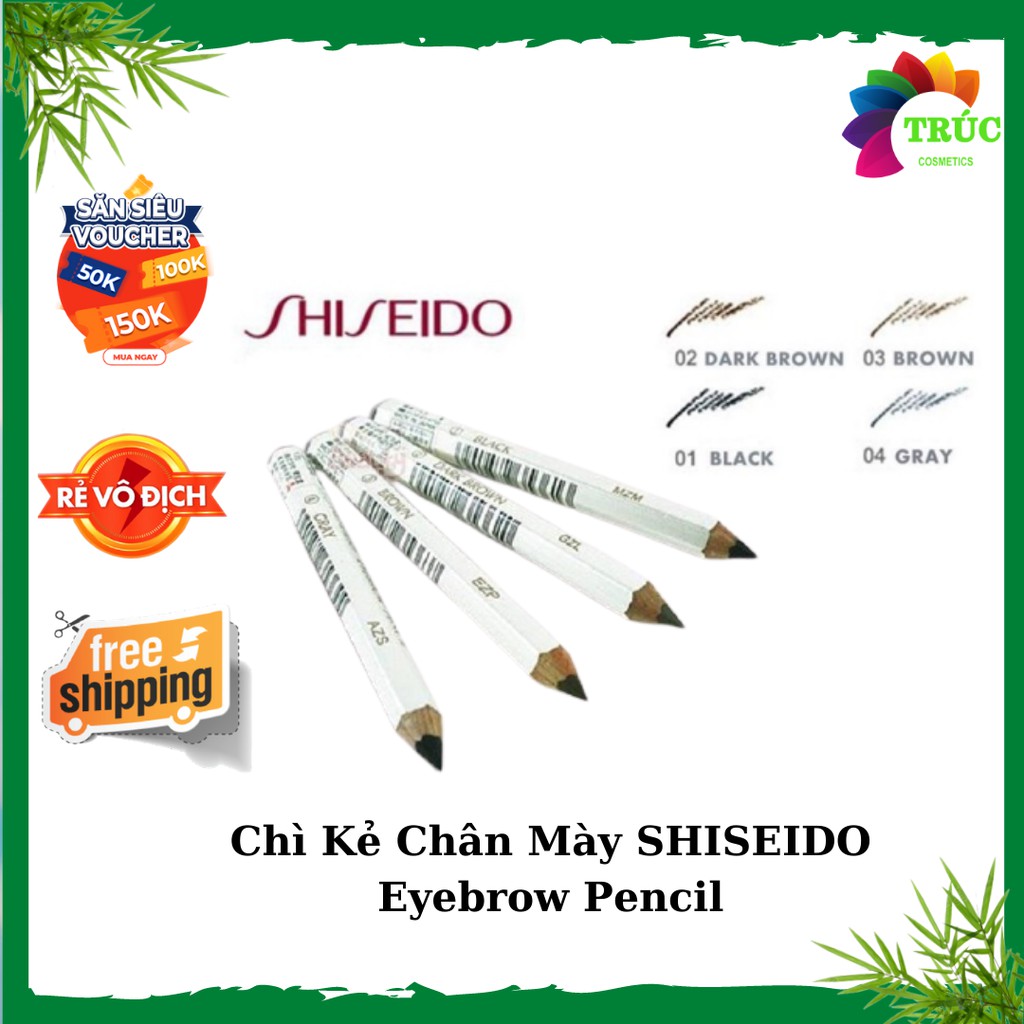 Chì Kẻ Chân Mày SHISEIDO Eyebrow Pencil HSS44 Trúc Cosmetics