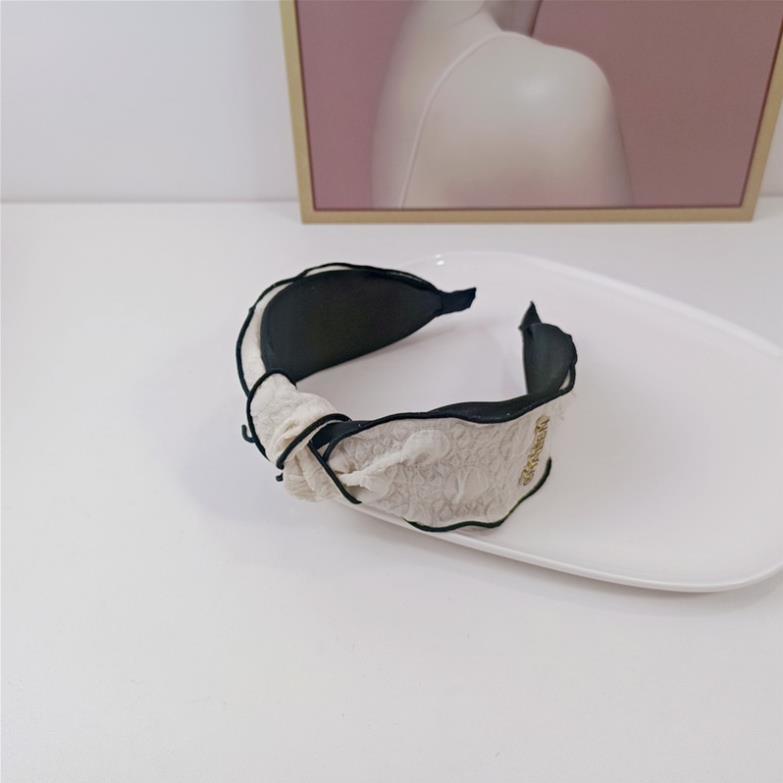 Bờm tóc băng đô cài tóc Chalen thắt nơ, viền ren to bản thời trang Hàn Quốc, June Accessories