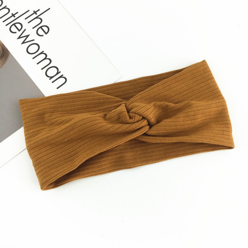 Băng đô sọc ngắn , rộng , rửa mặt , dành cho nữ