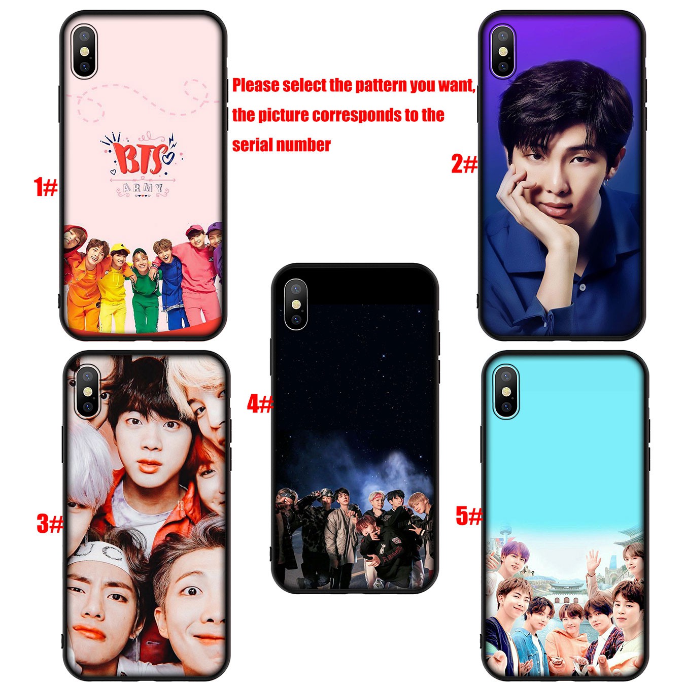 Samsung Galaxy S9 S10 S20 FE Ultra Plus Lite S20+ S9+ S10+ S20Plus Casing Soft Silicone Phone Case KPOP Bangtan Boys BTS Cover