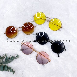 Kính râm tròn gọng vàng  cho bé 2T-7T