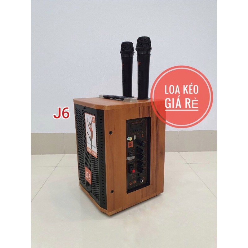 Loa kéo karaoke bluetooth JBZ bass 16 mini Loa kẹo kéo di động thùng gỗ