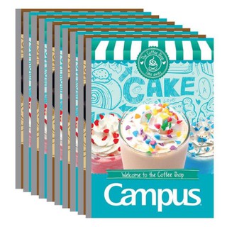 Lốc 10 cuốn vở kẻ ngang campus có chấm coffee shop